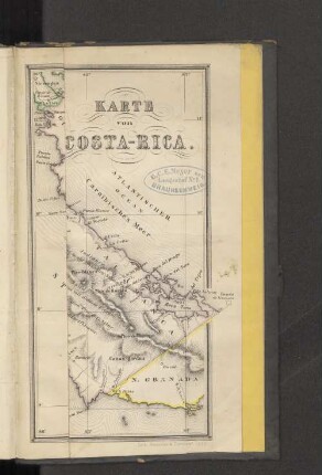 Karte von Costa-Rica.