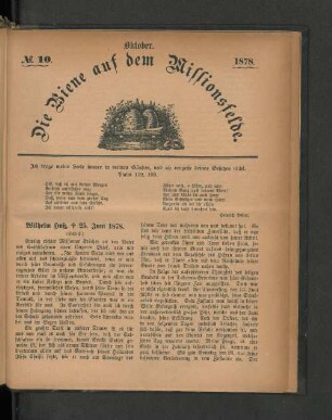 No. 10. Oktober. 1878
