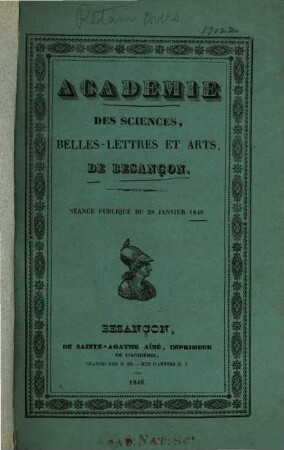 Séances publiques. 1846