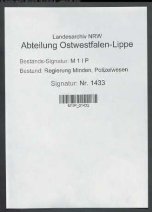 Verwertung des eingezogenen Vermögens staatsfeindlicher Organisationen und Einzelpersonen, Allgemeines (Handakte)