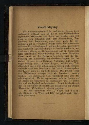 Verständigung