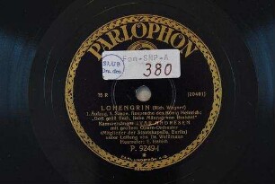 Lohengrin : 1. Aufzug, 1. Szene, Ansprache des König Heinrich: "Gott grüß Euch, liebe Männer von Brabant" / (Rich. Wagner)