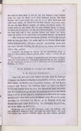 II. Die Geschichte der Griechen (oder Hellenen)