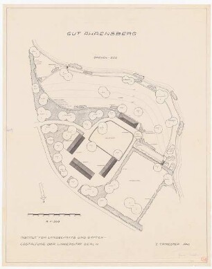 Gut Ahrensberg am Drewensee: Grundriss 1:500
