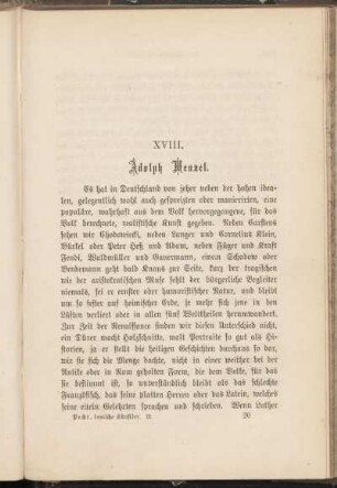 XVIII. Adolph Menzel.