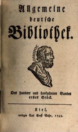 Allgemeine deutsche Bibliothek. 115. 1793