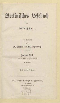Teil 2 (Mittelstufe, 1. Abteilung), [Schülerband]: [Teil 2 (Mittelstufe, 1. Abteilung), [Schülerband]]