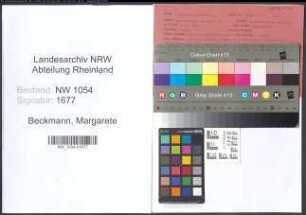 Entnazifizierung Margarete Beckmann , geb. 05.10.1921 (Verwaltungsangestellte)