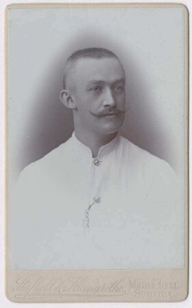 Wilhelm Volz auf seiner 1. Reise in Sumatra