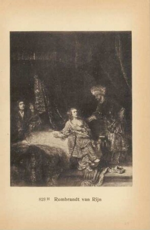 Rembrandt van Rijn. Potiphars Frau verklagt Joseph. 828 H