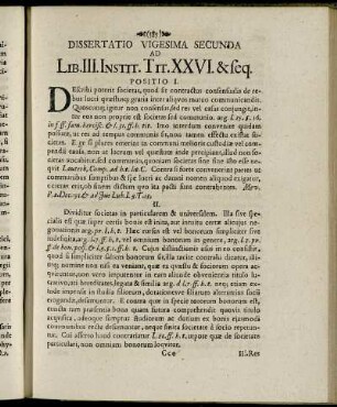 Dissertatio Vigesima Secunda.