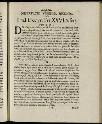 Dissertatio Vigesima Secunda.