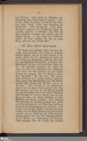 IX. Das Amt Heringen
