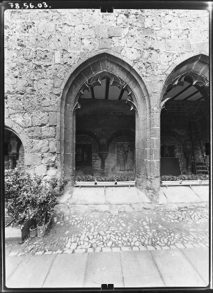 Nordhausen. Stadtpfarrkirche zum Heiligen Kreuz (sog. Dom, Baubeginn 1130). Kreuzgang