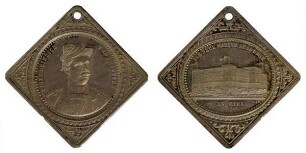 Kiel: Tragbare quadratische Medaille auf die neue Marine-Akademie