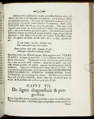 Caput VII. De signis diagnosticis & prognosticis.
