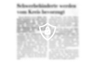 Schwerbehinderte werden vom Kreis bevorzugt