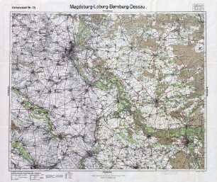Reichskarte: Einheitsblatt 75 Magdeburg-Loburg-Bernburg-Dessau