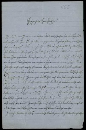 Brief von Siegmund Günther an Felix Klein, München, 7.2.1875