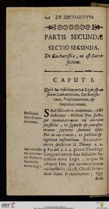 Partis secundae: Sectio secunda