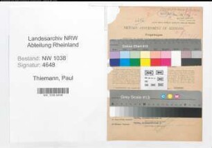 Entnazifizierung Paul Thiemann , geb. 27.09.1906 (Vermessungsrat)