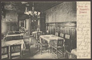 Ansichtskarte Gaststätte der Happoldt Brauerei, Hasenheide