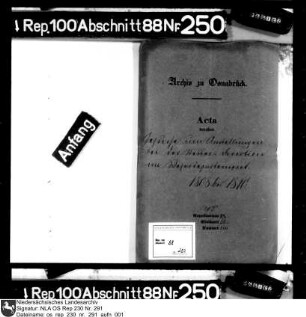 Anstellung bei der Steuer-Direktion