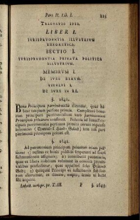 Liber I. Iurisprudentia Illustrium Theoretica.