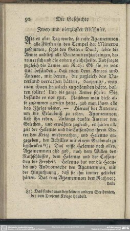Zwey und vierzigster Abschnitt