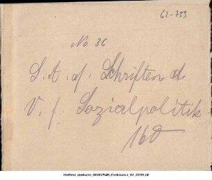 Zuschrift des Staatsministers Dr. Cl. v. Delbrück
