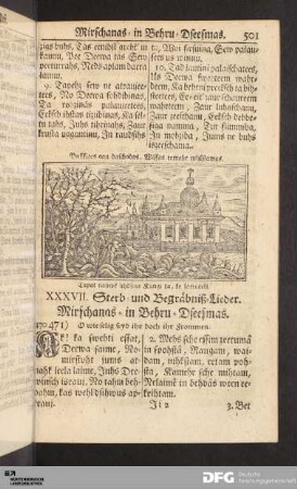 XXXVII. Sterb- und Begräbniß-Lieder.
