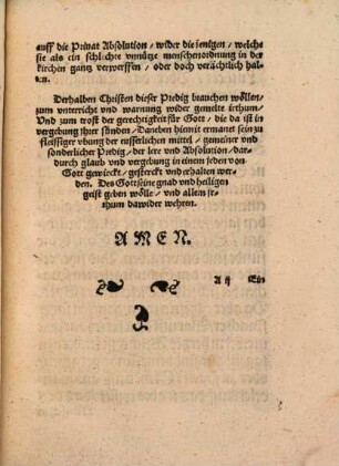 Ein Sermon von Christlicher gerechtigkeit, odder vergebung der sunden