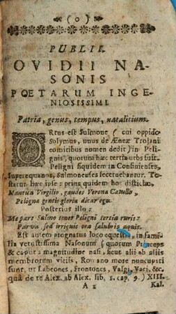 De tristibus libri V. eiusd. de Ponto l. IV.