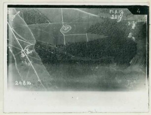 Foto des Geländes um die Befestigungsanlagen von Jaulny (Luftbild)