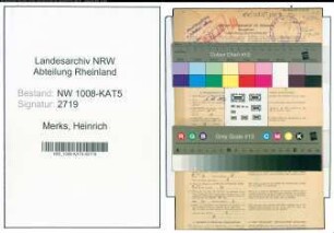 Entnazifizierung Heinrich Merks , geb. 20.08.1909 (Arbeiter)