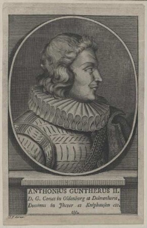 Bildnis des Anthonius Guntherus II., Graf von Oldenburg