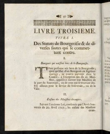 50-87, Livre Troisieme.