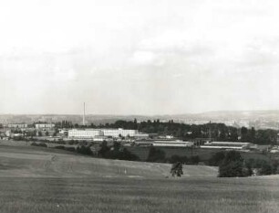 Chemnitz-Adelsberg. Ehemalige Bezirksverwaltung für Staatssicherheit. Blick vom Adelsberg nach West-Nordwesten