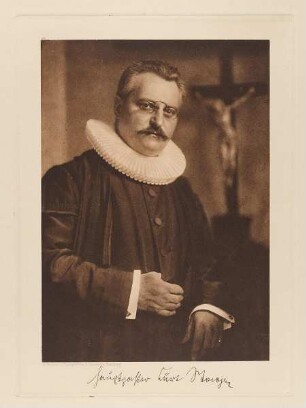 "Curt Stage, Hauptpastor zu St. Catherinen" aus der Mappe "Hamburgische Männer und Frauen am Anfang des XX. Jahrhunderts"