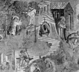 Das Leben der Einsiedler in der Thebaide - Szenen nach Fra Cavalca: "Vite dei Santi Padre"