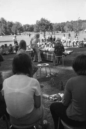 Abschiedsfest im Rahmen der Ferienfreizeit für Kinder im Caritas-Waldheim