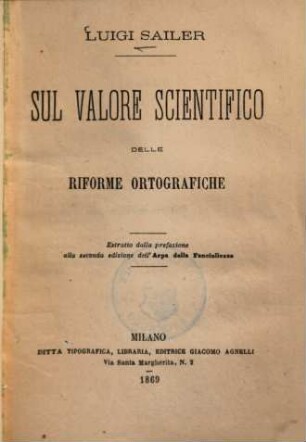 Sul valore scientifico delle riforme ortografiche