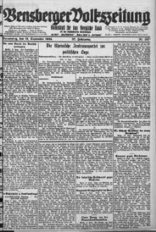 Bensberger Volkszeitung. 1907-1929