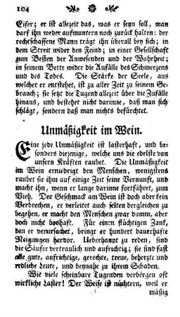 Unmäßigkeit im Wein