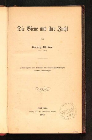 Die Biene und ihre Zucht
