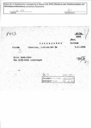Schumacher, Gertrud
