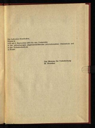 Der Lehrplan Geschichte ...