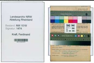 Entnazifizierung Ferdinand Kraft , geb. 18.04.1898 (Kaufmann)