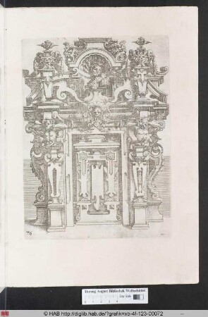 [Zierportal mit Büste eines Imperators. Band II.]