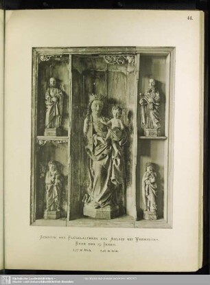 Schrein Des Flügelaltars Aus Ablass Bei Wermsdorf. Ende Des 15. Jahrh.